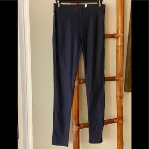 C’EST TOI BLUE MEDIUM COTTON BLEND LEGGINGS NEW